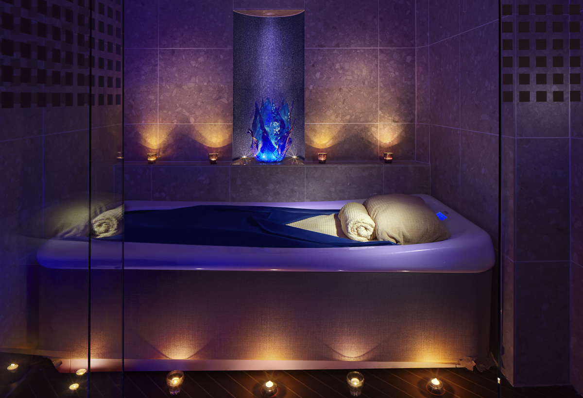 a picture of one of the relaxing treatments provided by radisson blu sligo inside their solas spa